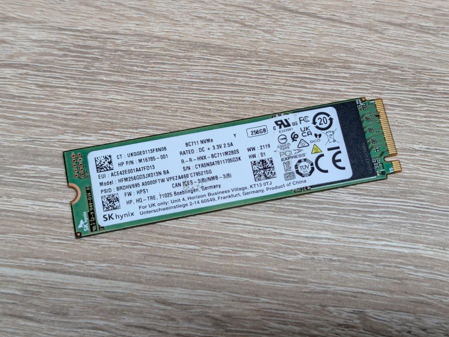 SSD SK hynix BC711 256GB NVMe M.2 2280 Життя 99% Б/В