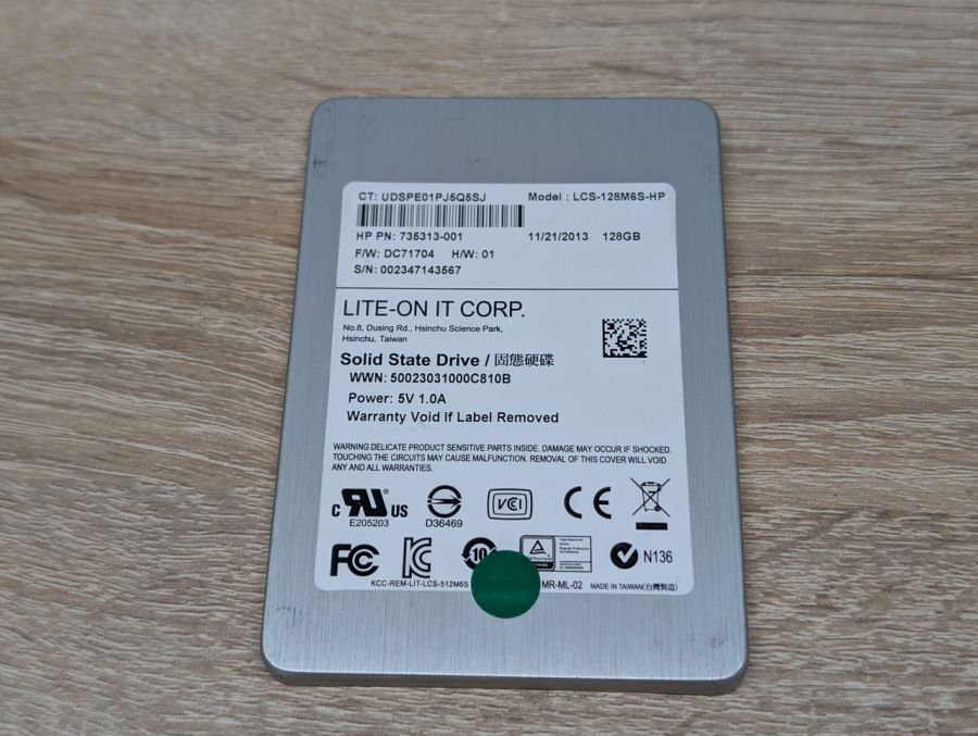 SSD Lite-on LCS-128M6S 128Gb 2.5" Життя 100% Б/В