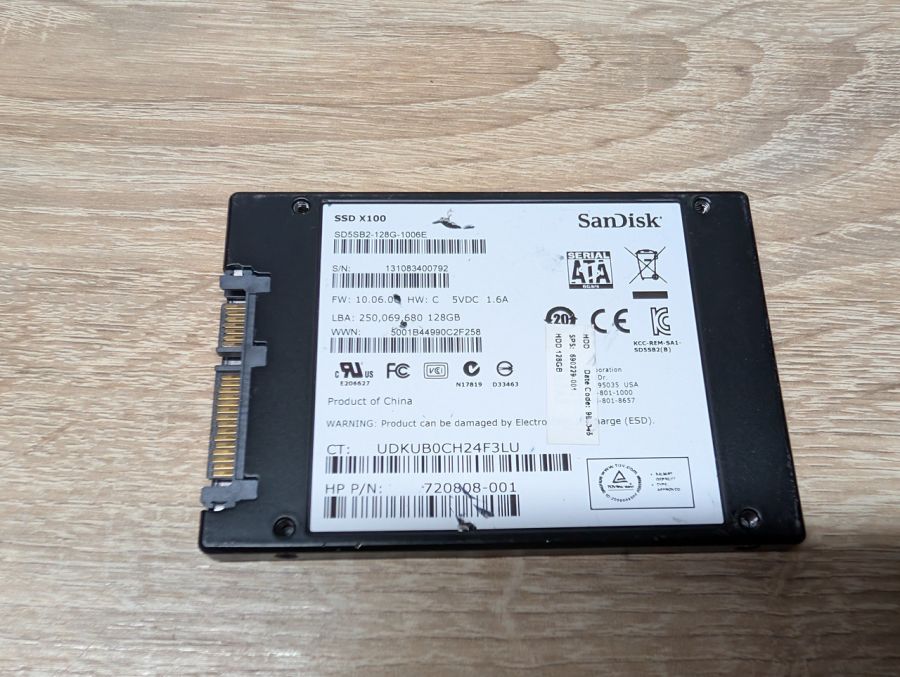 SSD SanDisk X100 128Gb 2.5" Життя 100% Б/В