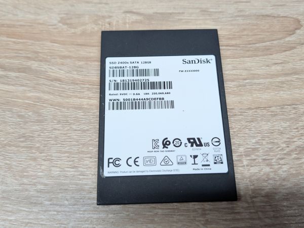 SSD SanDisk Z400s 128 Gb 2.5" Життя 100% Б/В