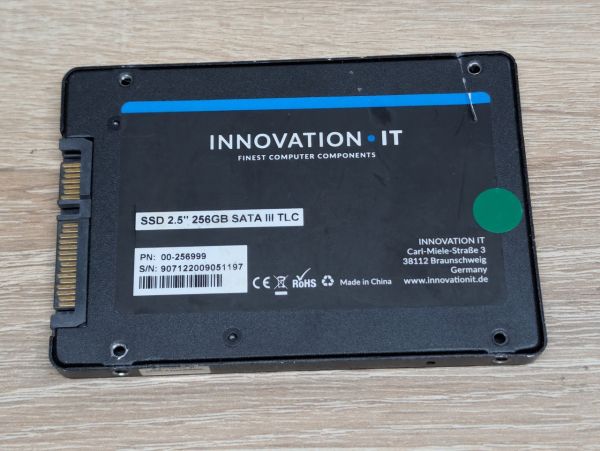 SSD Innovation IT Superior 256GB 2.5" SATA III Життя 99% Б/В