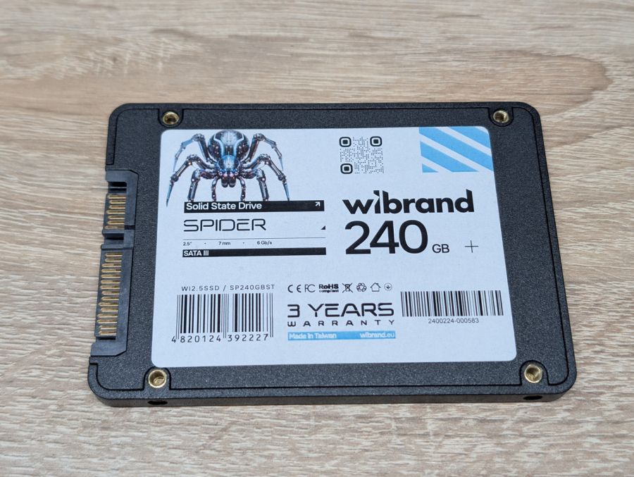 SSD Wibrand Spider 240Gb 2.5" Життя 100% Б/В